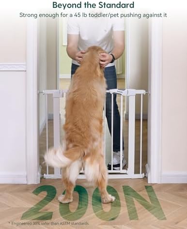 Babelio 29-48 in Baby Gate for Stairs No Drilling, PressGuard Dog Gate - Image 2