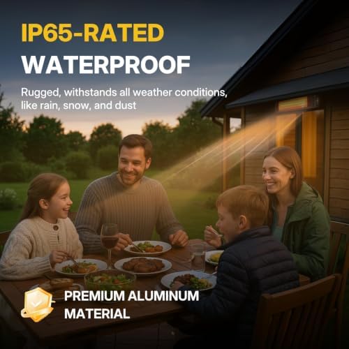 NORTHSKY Outdoor Heater Electric 1500W Infrared Patio Heaters Smart Control with 24H Timer, IP65 Waterproof, Wall or Ceiling Mount, Ideal for Garage, Patio, and Indoor Use - Image 5