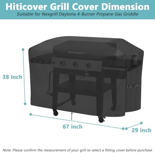 67" Grill Cover for Nexgrill Daytona 720-1058 4 Burner Griddle - Image 3