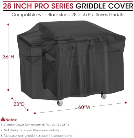 Unicook Waterproof Griddle Cover for 28 Inch ProSeries, 60"L x 23"W x 36"H - Image 2