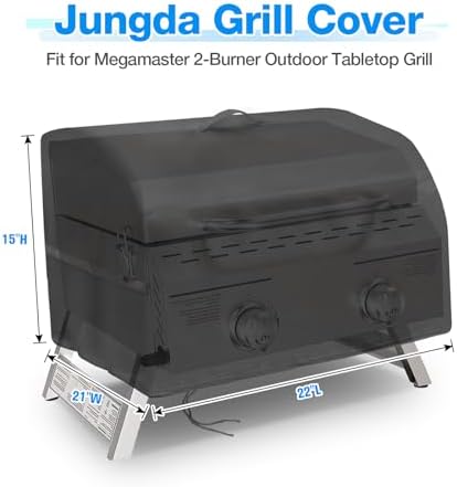 Grill Cover for Megamaster 2-Burner Propane Outdoor Tabletop Grill - Image 2
