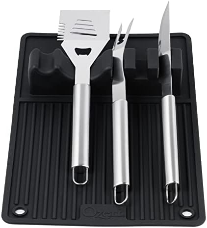 Ozeri Grill Mat & Countertop Shield with Drip Pad for BBQ & Griddle Tools - Image 2