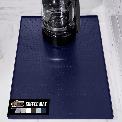GORILLA GRIP Silicone Coffee Mat, Espresso Bar Essentials, 11.5x18.5, Navy by GorillaGrip