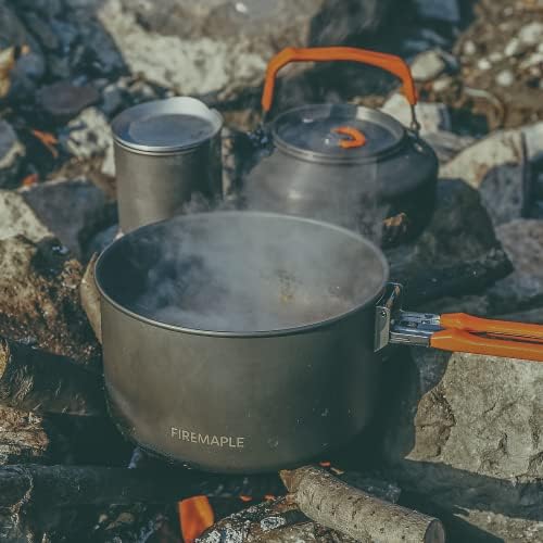 Fire-Maple Feast Outdoor Camping Cookware, Pot and Pan Set Stackable Kit - Image 6