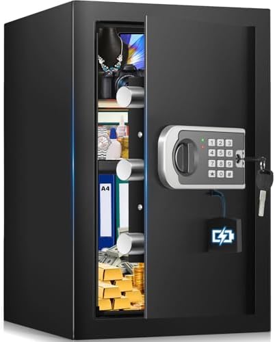 [16.54" Tall] Safe Box, 2.8 Cuft Home Safes With Fireproof Bag by FOWORE