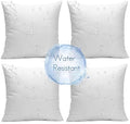 Ashler 20 x 20 Outdoor Pillows, Waterproof Inserts Set of 4 Water Resistant by AshlerHomeDeco