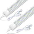 CNSUNWAY 4FT LED Shop Lights, 50W 7500LM D Shape, ETL Listed 2 Pack by CNSUNWAY