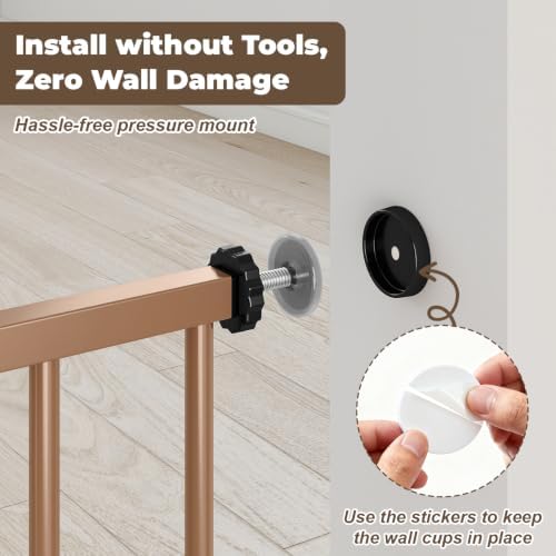 29"-45" Baby Gate for Stairs & Doorways, Auto Close Dog Gate Indoor - Image 5