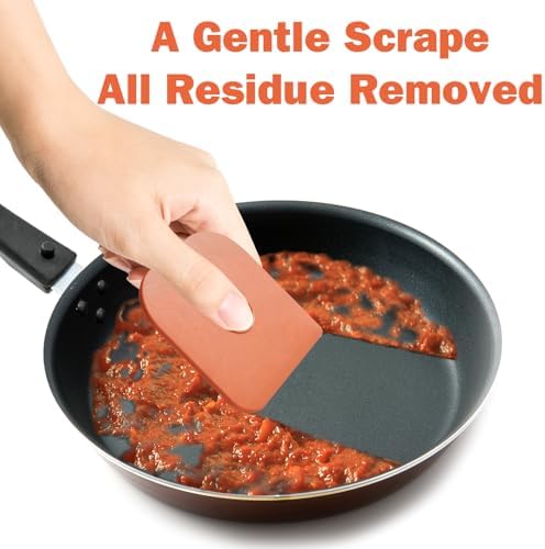 Pan Scraper, 10Pcs Pot & Dish Scraper Plastic, Sturdy Scraper Kitchen Tool - Image 4