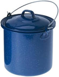 GSI Outdoors 1.75 qt Straight Pot w/Lid & Handle - Enamelware for Cooking Outdoors, Camping & Travel by GSIOutdoors