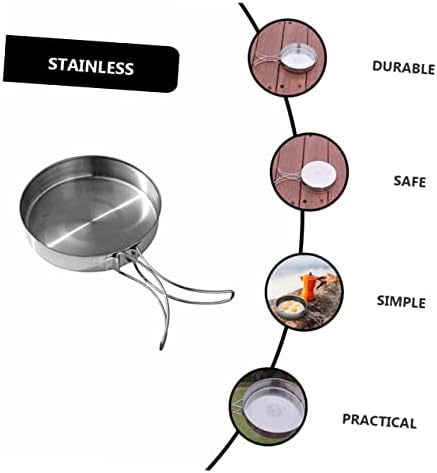 VANZACK Outdoor Pan Camping Cooking Pot Backpacking Cookware Outdoor Cookware Cooking Pan Camp Bbq Frying Portable Cutlery Cooking Utensil Non-stick Portable - Image 7