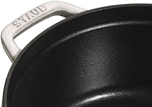 Staub Cast Iron 2.75-qt Round Cocotte - White Truffle, Made in France - Image 3