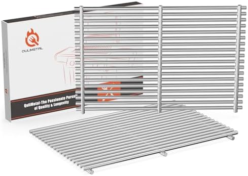 9MM 18.75" Grill Grates for Weber Genesis II 300, 304 Stainless Steel 66095 by QuliMetal