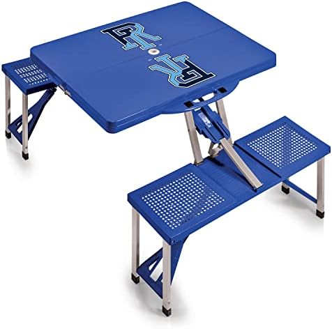 PICNIC TIME NCAA North Carolina Tar Heels Folding Picnic Table - Camping Table - Outdoor Table with Umbrella Hole by PicnicTimeFamilyofBrands