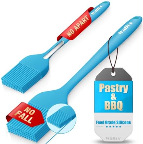 Walfos Silicone Basting Pastry Brush, 600℉ Heat Resistant Pastry Brush for BBQ Grill Baking Kitchen Cooking, BPA Free and Dishwasher Safe by Walfos