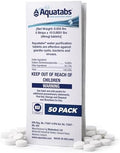 Aquatabs 49mg Water Purification Tablets, 50 Pack, Hiking & Camping by AquatabsWaterPurification
