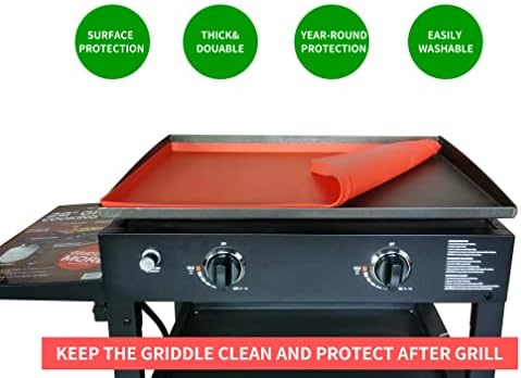 Favfully Silicone Griddle Mat, Grill Cover, 22" Griddle Mat Protective Cover for Blackstone 22 Inch Griddle - Heavy Duty Food Grade Silicone Mat - Image 5