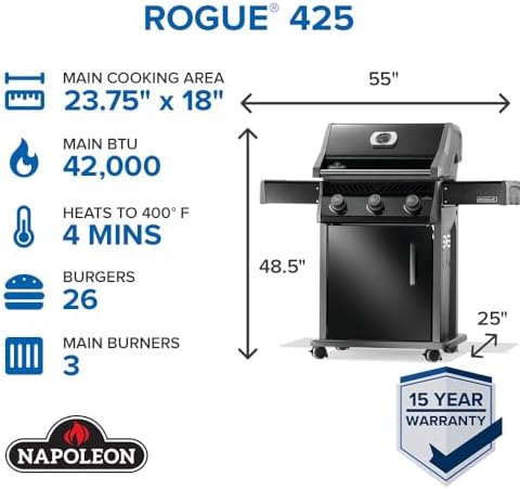 Napoleon Rogue 425 3-Burner Propane Grill - Image 2