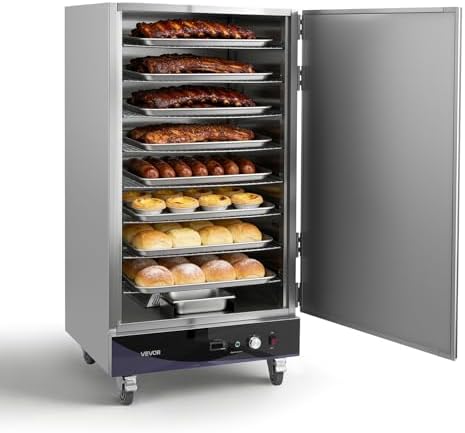 VEVOR Commercial Electric Food Warmer 8 Tier Stainless Steel Single-Door by VEVOR