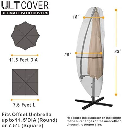 ULTCOVER Waterproof Patio Cantilever Offset Umbrella Cover - Image 2