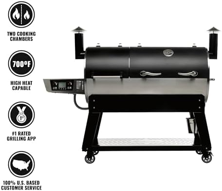 recteq DualFire 1200 double chamber pellet smoker, BBQ, Wi-Fi smart grill | Grill + Grill Cover bundle - Image 4