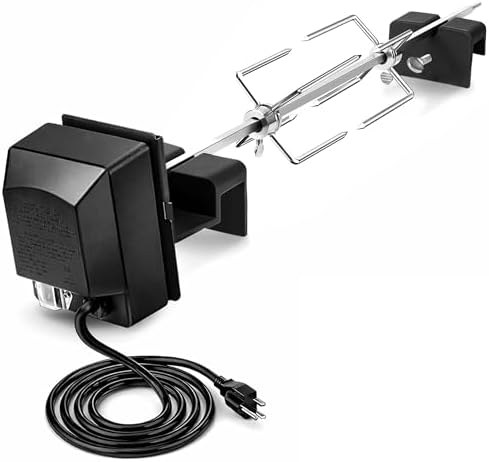 Buzzlett Rotisserie Accessory Attachment for Whole Chicken, Roasts, BBQ by BUZZLETT