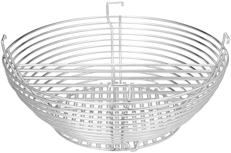 Kamado Joe Stainless Steel Charcoal Basket Grill Accessory to Create Multiple Cook Zones for All Classic Joe 18-inch Charcoal Grill and Smokers, Model KJ-MCC23 by Unknown