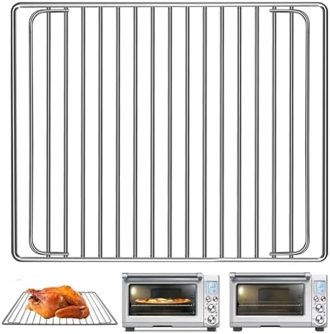GCQ Wire Rack for Breville Smart Oven Pro Countertop Oven BOV845BSS,14''×11.6'' Stainless Steel Air Fryer Accessories Replacement Parts Roasting Steamer Grill Racks Baking Tray，Dishwasher Safe by GCQ