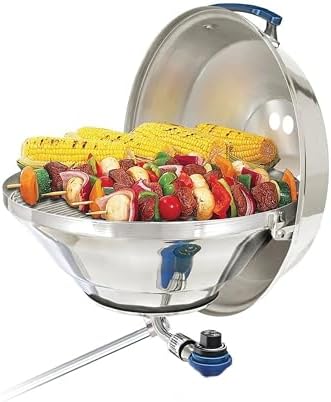 Magma A10-215 Marine Kettle Gas Boat Grill, Party Size (17"), Portable by MagmaProducts