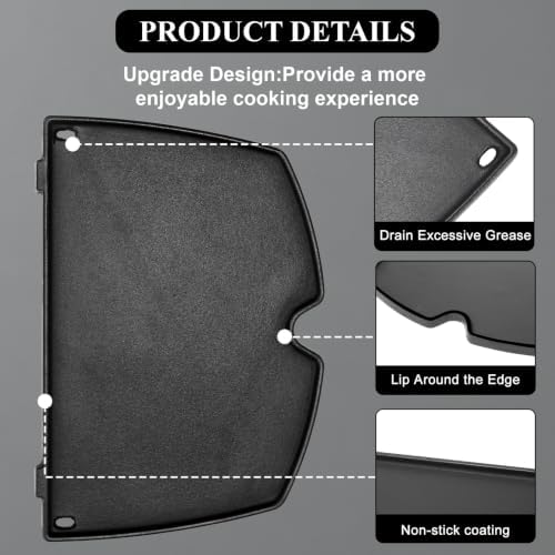 QuliMetal Cast Iron Griddle for Weber Q100, Q120, Q1000 and Q1200 - Image 3