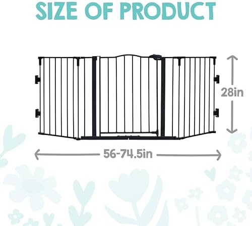 Regalo Safety 56"-74.5" Super Wide Configurable Baby Gate - Image 2