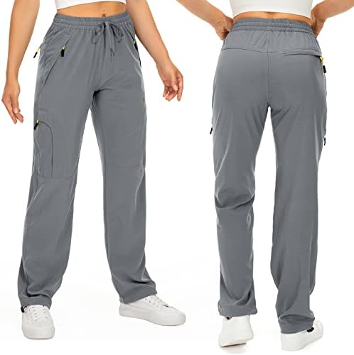Toomett Women‘s Hiking Cargo Pants UPF 50 Quick Dry with Zipper Pockets - Image 2
