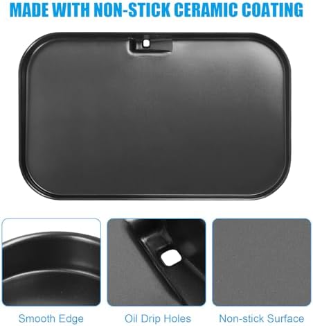 Outspark Grill Griddle Plate for Ninja Woodfire OG951 OG850 OG952 Grill Accessories, XSKGRIDLXL Non-Stick Flat Top Griddle Pan for Ninja Woodfire OG800 OG900 Series - Image 3