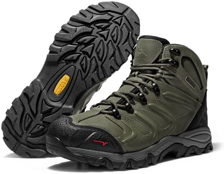 NORTIV 8 Men's Ankle High Waterproof Hiking Boots - Image 3