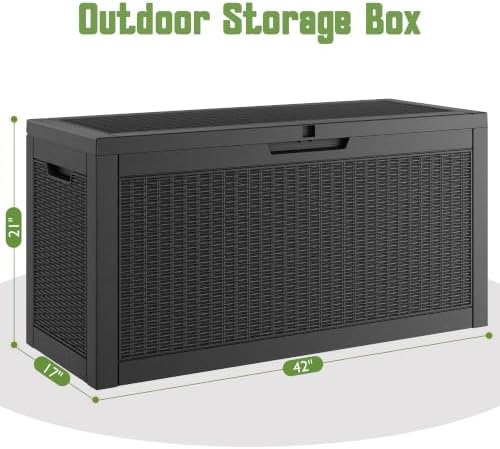 KAMABOKO Outdoor Storage Box, 65 Gallon Deck Box Outdoor Waterproof - Image 2