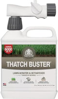 Turf Titan Thatch Buster Liquid Lawn Aerator and Dethatcher (32 oz) with Hose End Sprayer – Liquid Soil Loosener for Compacted & Clay Lawns – Improves Drainage & Root Growth – Covers 6,000 Sq Ft by TurfTitan