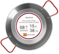 Machika Carbon Steel Pan, Premium Paella Pan for Perfect Socarrat, Versatile Carbon Steel Skillet for Indoor/Outdoor Cooking, Convex Bottom Design, 15 inches/8 Servings by MachikaEveryoneIsInvited