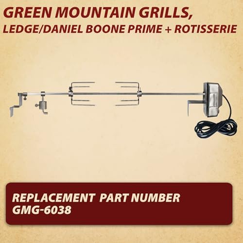 Green Mountain Grills, GMG-6038, Rotisserie Kit for Daniel Boone Prime Plus & Ledge Pellet - Image 3