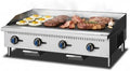Commercial Natural Gas Propane Griddle, 48 in. 4-Burner, Adjustable Temp 122℉-572℉, 120,000 BTU, Stainless Steel - Perfect for Outdoor Cooking and BBQ by Unknown
