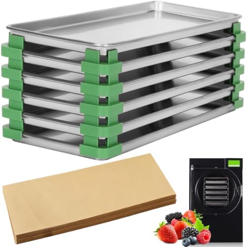 Freeze Dryer Trays, Large Metal Trays(6 Pcs) by Unknown