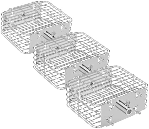 onlyfire Stainless Steel Rotisserie Basket Set BBQ Grilling Basket, 3pcs by onlyfire