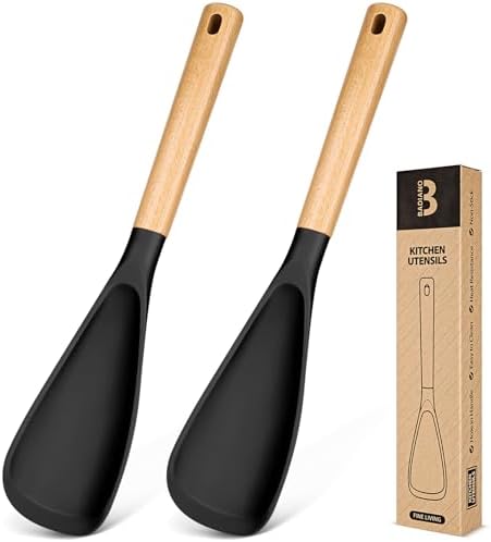 Badiano Silicone Cooking Spoon for Nonstick Cookwares, Multi-function,13.4" by BADIANO