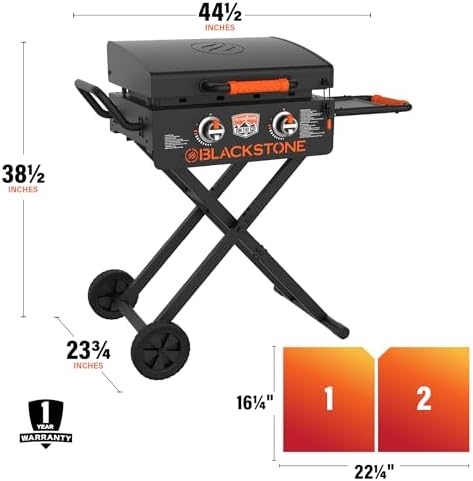 Blackstone® 2350 OTG 22" Omnivore Griddle with Hood, Black - Image 3
