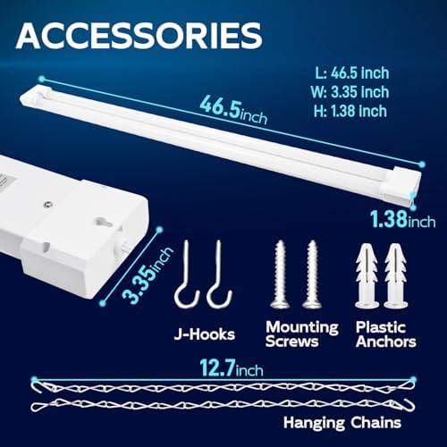 hykolity 4FT Linkable LED Shop Light for Garage,6500LM,5000K Daylight - Image 6