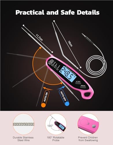Instant Read Meat Thermometer Digital for Cooking with Dual Probe - Image 4