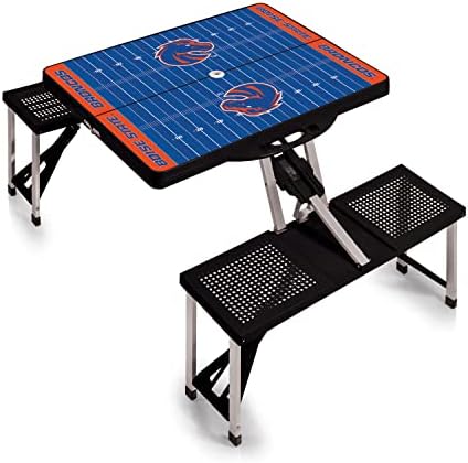 PICNIC TIME NCAA North Carolina Tar Heels Folding Picnic Table - Camping Table - Outdoor Table with Umbrella Hole by PicnicTimeFamilyofBrands