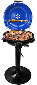 Electric BBQ Grill Techwood 15-Serving Indoor/Outdoor Electric Grill for Indoor & Outdoor Use, Double Layer Design, Portable Removable Stand Grill, 1600W by Techwood