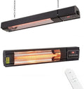 Carbon Ffiber Patio Heater, 1500W, IP65 Approved, Odorless, Wall-Mounted Heater with Remote, 15 Second Fast Heater Indoor/Outdoor for Patio, Restaurant, Backyard, Garage, Decks by Benicefunceilingfan