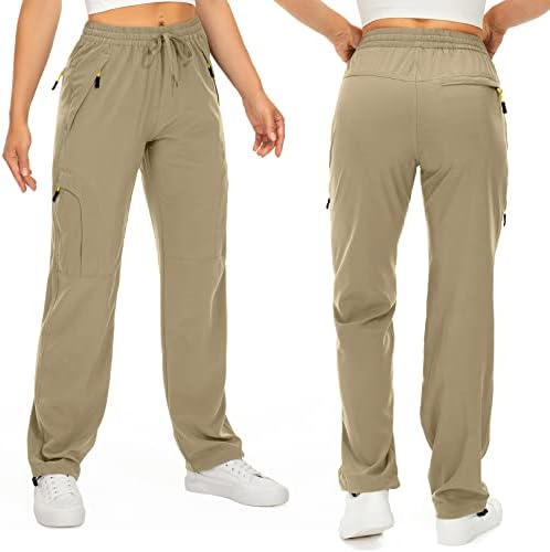 Toomett Women‘s Hiking Cargo Pants UPF 50 Quick Dry with Zipper Pockets - Image 2