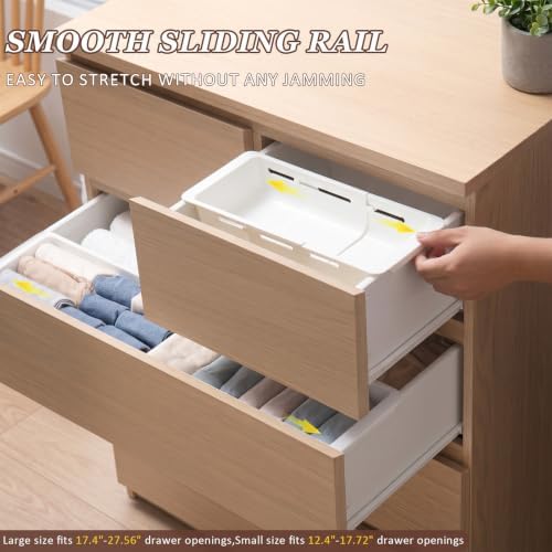 Deep Drawer Organizer, Adjustable Drawer Organizer, Suitable for Kitchens, Cosmetics, Daily Necessities, Barbecue Tools, Durable Plastic Material, Sliding Design, Convenient Storage. - Image 5